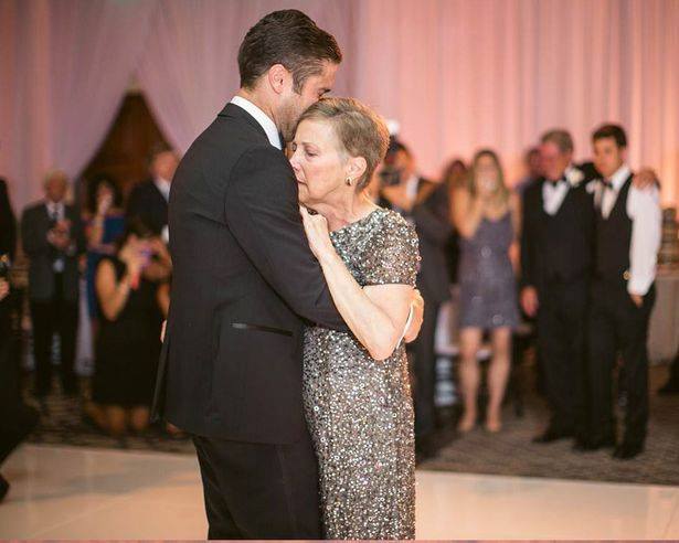 Ryan Manning dancing with his mother