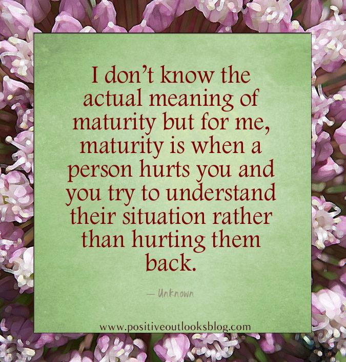 maturity