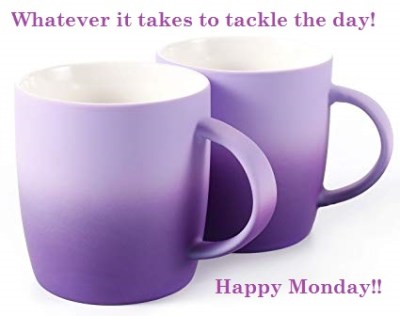 purple coffee mug