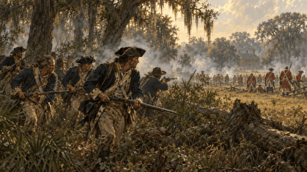 Battle of Eutaw Springs during the American Revolution